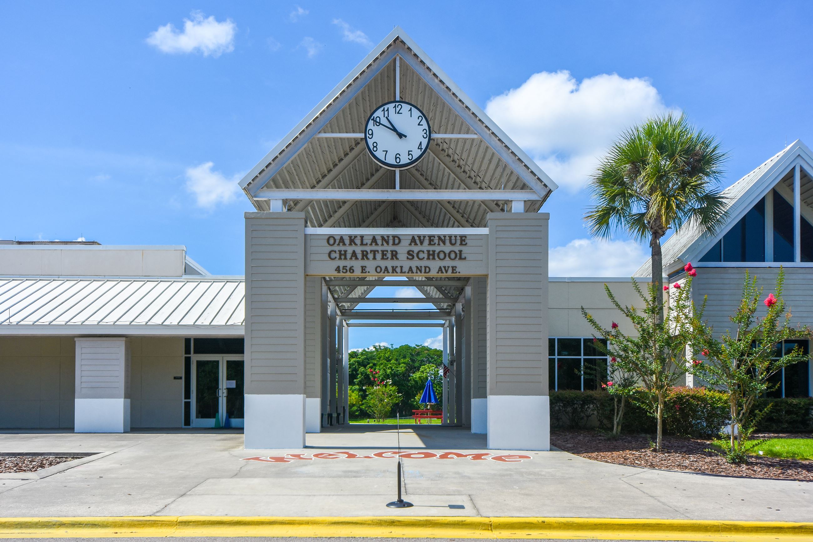 Oakland Avenue Charter School Main Entrance Exterior