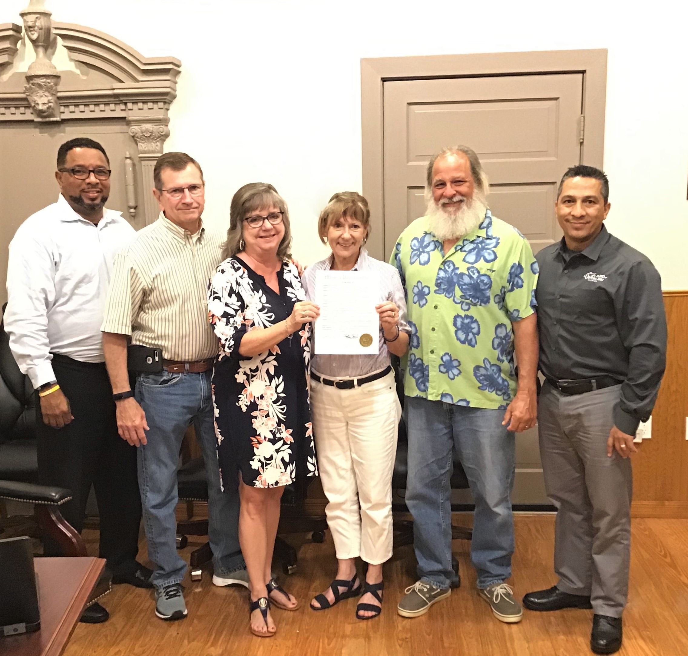 Town Commission with Mrs. Burns